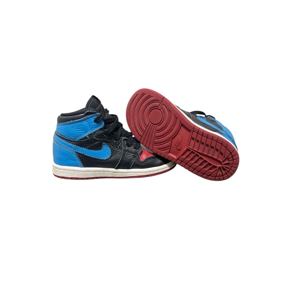 Jordan Air Jordan 1 Retro High OG Kids 9C Black NC to Chi CU0450-046 - Picture 6 of 7